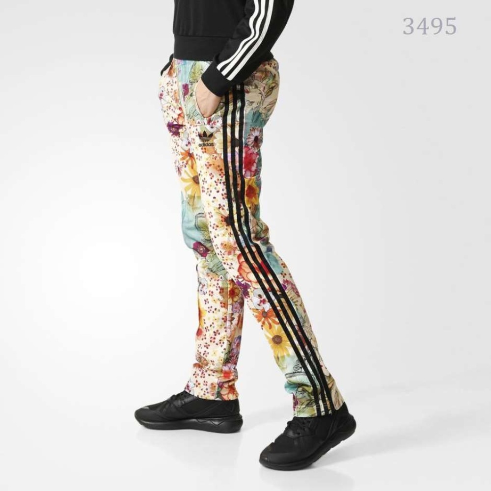 🩷Adidas Firebird Floral Track Pants Multicolor•NWT~RARE•HTF